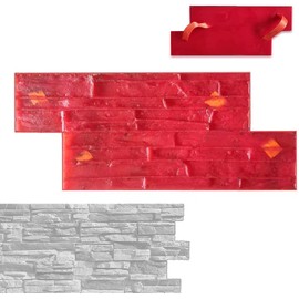 Realistic Stone Texture Stromatolite Concrete Molds Concrete Texture Mat Concrete Seamless Stamp Mat Polyurethane Stone Wall Texture Skin Concrete Stamp Mat Outdoor Landscaping Stone Forms