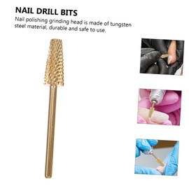 Healvian 2pcs Nail Drill Bit Tungsten Carbide Nail Polishing Heads Multi-purpose for Manicure Compatible and More