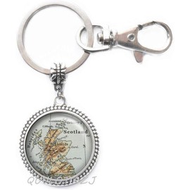 Llavero de mapa de Escocia, mapa de Escocia, mapa de joyería, mapa de Edimburgo, mapa de Glasgow, regalo de los Altos Estados Unidos de Escocia, ot2, A1, 25 mm