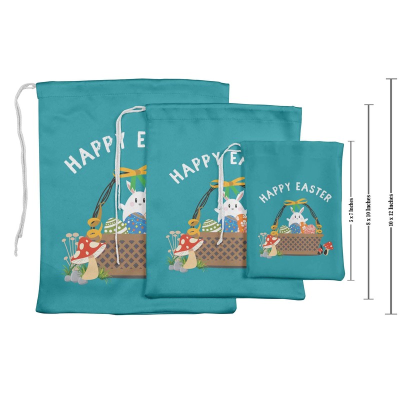 Darling Souvenir Blue Rabbit & Egg Basket Easter Party Supplies
