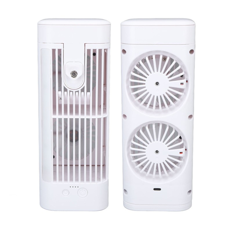 Desk Night Light Fan Power Adjustable Space Saving Quiet Multifunctional