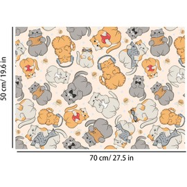Aimto Cat Wrapping Paper Sheets,with Cute Cat Patterns Design, Perfect for Kids Birthday, Baby Shower, Cat Lover,12 Sheets,20 X 28 in Per Sheet