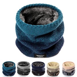 Petasonien Neck Warmer, Women, Men, Neck Guard, Winter, 360° Ultimate Warmth, Fluffy Brushed Lining, Thick, Windproof, Cold Protection, Soft, Lightweight, Stretch, Solid Color, Neck Gaiter