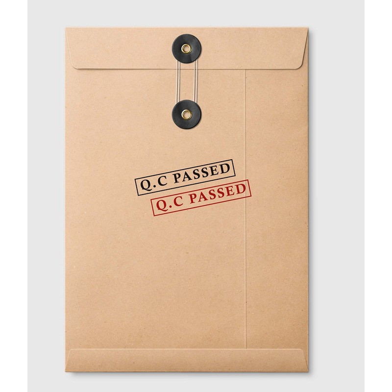 Printtoo Q.C Passed Self Inking Rubber Stamp Pre-Inked Office Stamp-