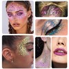 2 Pcs Body Glitter Stick, Face Glitters Gel Chunky Sequins,