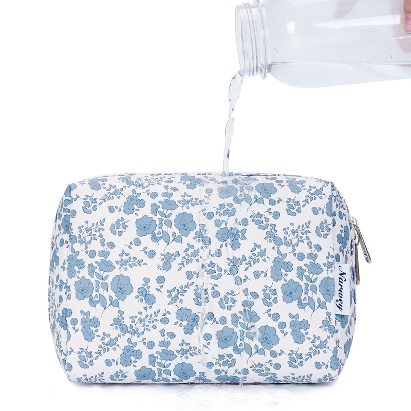 Large Makeup Bag Zipper Pouch Travel Cosmetic Organizer for Women