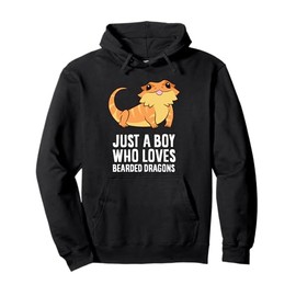 Just a Boy Who Loves Bearded Dragons Pullover Hoodie