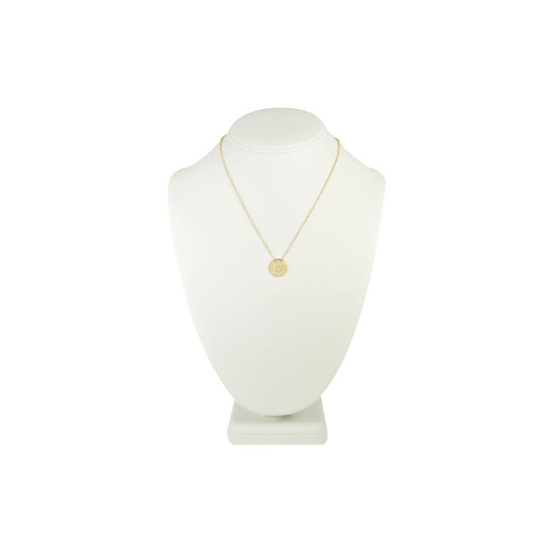 Wrapables® Gold Plated Initial Letter Pendant Necklace, Letter C