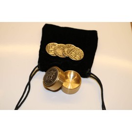 AMAZING COIN THRU BRASS BOX MAGIC TRICK - CLOSE UP COIN MAGIC TRICK