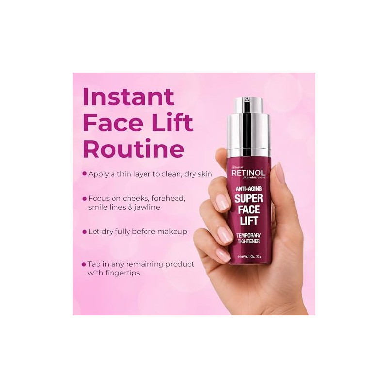 Retinol Super Face Lift Firme visiblemente y aprieta para un