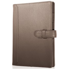 BLUE SINCERE NC0 Notebook Cover, B6, Genuine Leather, Slim Notebook Cover, College Notebook, Pen Holder, Bookmark Included, Card Slots, 5 Colors