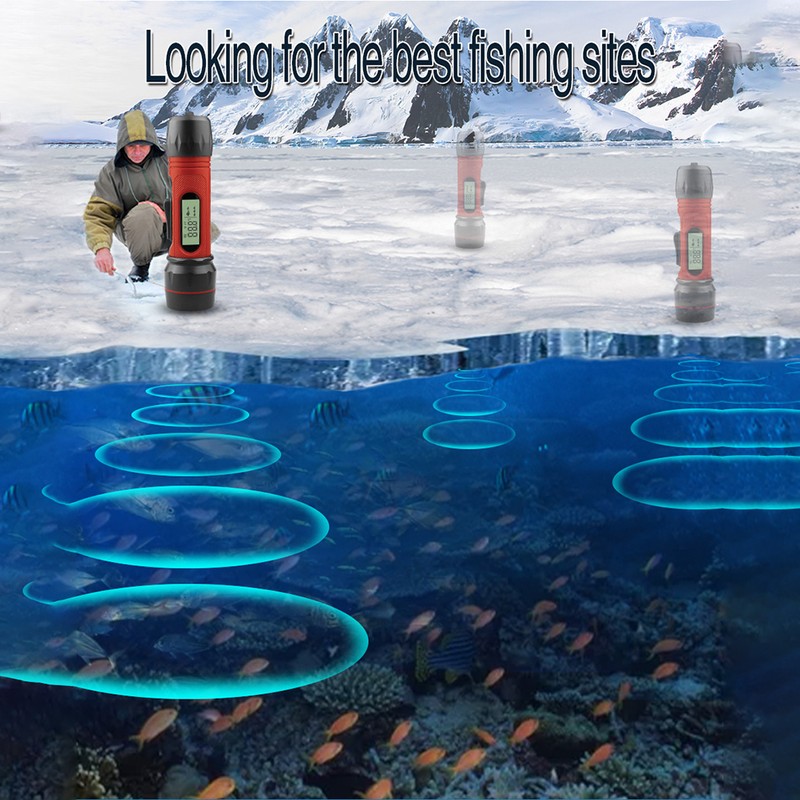 Portable Sonar Fish Finder Waterproof Wireless Depth Finder Ice Fish