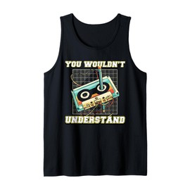 Funny Retro Cassette Tape Tank Top