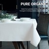 Organic Cotton Tablecloth Easy Care Washable Protective Heavyweight Fabric Eco