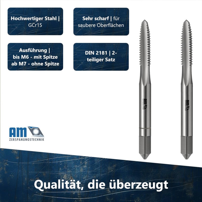 AM-Zerspanungstechnik Tap Cutter Set M5 x 0.8 | Taper +