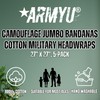 Army Universe Camouflage Jumbo Bandanas Cotton Military Headwraps 27" x