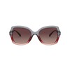 Coach HC8295 Sunglasses, Grey Burgundy Gradient/Burgundy Grey Gradient, 56 mm