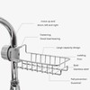 EBTOOLS Stainless Steel Sink Storage Holder, Sink Organizer with Hooks,