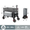 TIMBER RIDGE 350L Extra Large Collapsible Folding Wagon Carts with