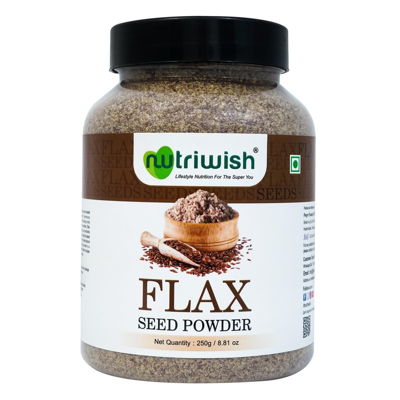 Nutriwish Flax Seed Powder, 250 g | Alsi Powder |
