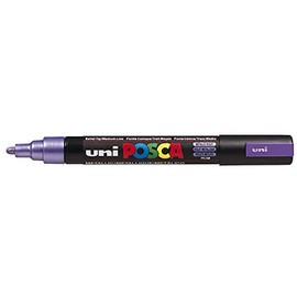 Posca UNI-BALL MARKER PEN PC-5M - METALLIC VIOLET - Single Pen
