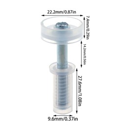 Bxian 4PCS Wardrobe Door Hardware Repair Part Bifold Door Hardware Bifold Closet Door Bifold Door Sliding Door Top Guide Wheel