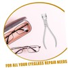 IWOWHERO Optical Bending Pliers Glasses Frame Repair Tool Stainless Steel