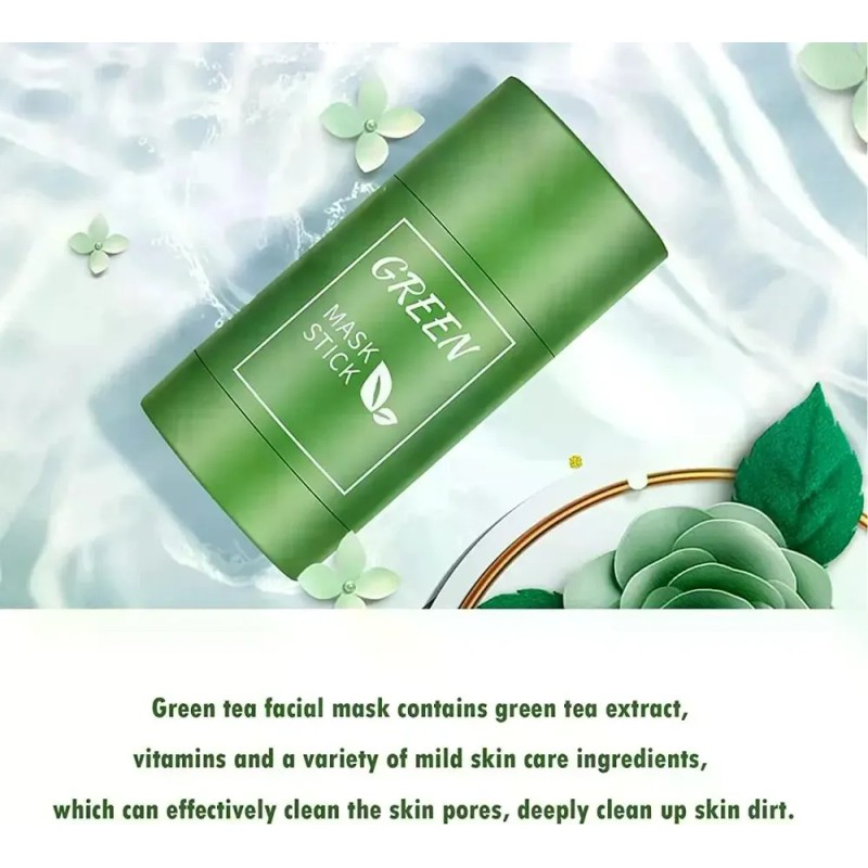 Mascarilla En Barra De Té Verde Para El Rostro, Paquete