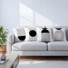 Sagielio Black and White Throw Pillow Covers 18x18 Inches Set