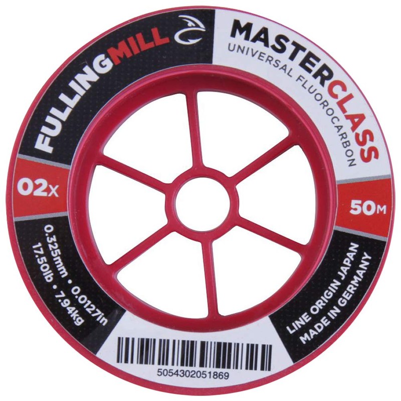 Fulling Mill Masterclass Fluorocarbon, Size: 5X, Length: 50m, Strength: 5.03lb