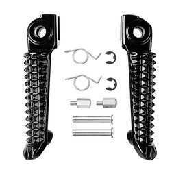 Black Motorcycle Footpegs Front Footrests Pegs Sider for YAMAHA YZF R6 1999-2012 YZF R1 1998-2014 R6S 2003-2008
