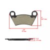 Caltric Front & Rear Brake Pads for Polaris Ranger 500