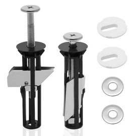UTXN 2Pcs Toilet Seat Bolts, Toilet Seat Fittings, Toilet Seat Fixing Kit, Toilet Seat Fixings, Toilet Fixing Kit, for Top Lid Hinges Toilet Seat Universal Replacement Parts Kit