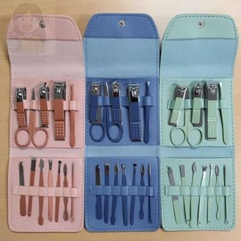 Graphic Nail Clipper Set 12p Nail Cleaning Tool Green / 긋픽 손톱깎이 세트 12p 손톱정리도구 그린