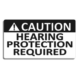 Caution Hearing Protection Required JDM Turbo Style Decal Sticker Custom Die-Cut Vinyl Lowered Hella Drift Illest Import