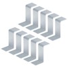 GBGS 10 Pcs 3-1/2" High Z Clip Brackets,for Support 2x4