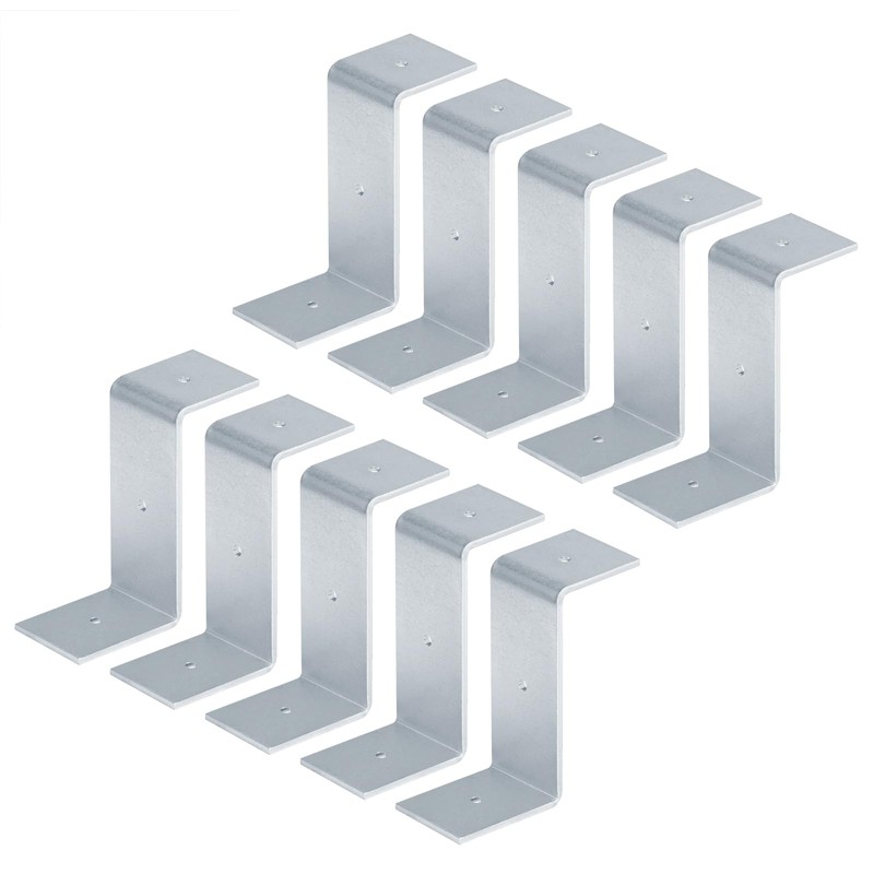 GBGS 10 Pcs 3-1/2" High Z Clip Brackets,for Support 2x4