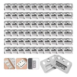 Grapas para Lambrín Decorativo de Acero – 100 Piezas