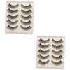 Baluue 10pairs Long Thick Fake Lashes Natural Eyelash Clusters for