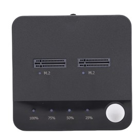 Dpofirs Hard Drive Duplicator, M.2 NVMe Drive Duplicator USB C Powered with 20Gbps Speed and Dual Bays Support Offline Cloning UASP and Trim