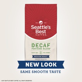 Seattle's Best Coffee Decaf Portside Blend (Previously Signature Blend No. 3) Medium Roast Ground Coffee, 12-Ounce Bag