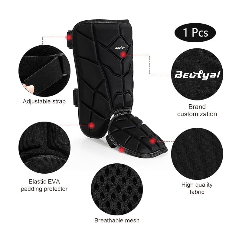 Beutyal Baseball Leg Guard, Batter's Leg Guard Softball Baseball Shin
