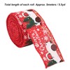 2Pcs Satin Ribbon 16.4ft Red Christmas Ribbon Retro Truck Pattern