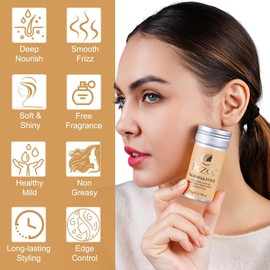 Artefact Hair Breakage Hair Wax Stick Ointment for Hair Ointment Hair Styling Gel Professional Frisottis Fixe Fluffy Hairstyling Wax Hold 75 g