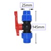 ExcInter 20/25/32mm PE Pipe Tee Quick Connector Stop Tap Valve