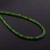 Natural Russian Chrome Diopside Faceted Rondelle Beaded Necklace Gemstone Jewelry,