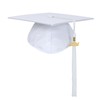 FtyFty Unisex Adult Matte Graduation Cap with Tassel Year Charm