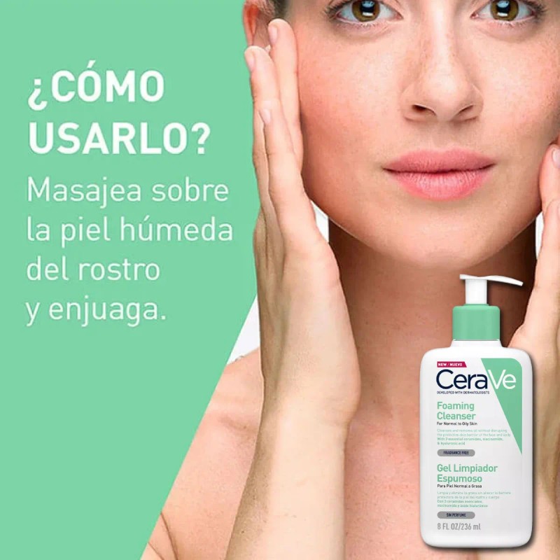 Kit Cerave Gel Limp Espumoso + Crema Anti-rugosidades Cerave