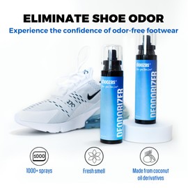 Shoozas Shoe Deodorizer Spray 5 oz - Eliminate Shoe Odor, Shoe Freshener Spray for Smelly Shoes, Made from Natural Ingredients, Safe for all Shoe Types and Materials