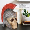 Resin Soldier Skull Modeling Statue Skeleton Sculpture Home Desktop Decoration